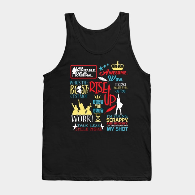 Hamilton Quotes Tank Top by KsuAnn